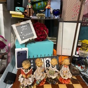 FONTANINI DEPOSE ITALY 4PC 7" CHURCH CHOIR/ALTAR BOY FIGURES 65075 MCIB